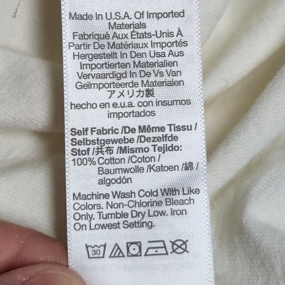 Madewell Rivet & Thread Campout Long-Sleeve Tee cream XL NB932 - Picture 9 of 16